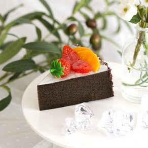 [데코봉봉] 과일 초코 조각케이크 모형 과일 빵 생일 스티로폼 케익