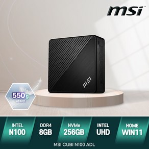 MSI Cubi N100 ADL 인텔 미니PC 무선마우스증정 초소형 데스크탑, WIN11 Home, 256GB, 8GB