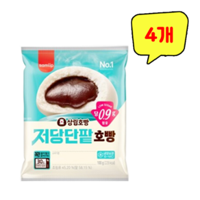 삼립 저당 단팥호빵, 4개, 100g