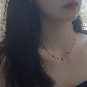 [안도제작] simple greenery necklace