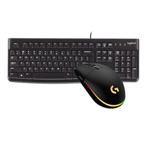 로지텍 K120 NEW 유선 키보드+로지텍 G102 (정품박스) 게이밍 유선 마우스세트, 로지텍 G102 블랙