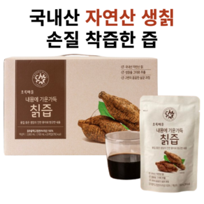 자연산 생칡을 착즙한 내몸에 기운 가득 칡즙 초록마을, 20개, 100ml