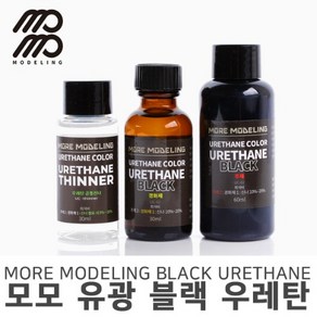 모모델링 모모 우레탄 블랙 유광세트 UC-02 120ml, 1개