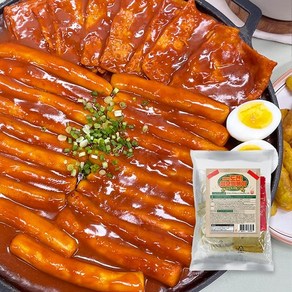 기타 도전 점보 떡볶이(4~5인분)대용량(1kg)푸짐한 양에 건강한 우리 밀로 만든 떡, 1개, 1kg