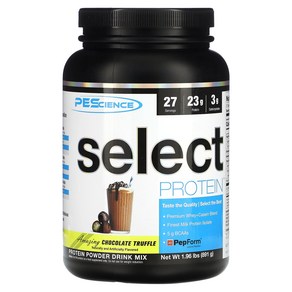 PEScience Select 프로틴 어메이징 초코 트러플 1.96 lbs (891g), 1개, 891g