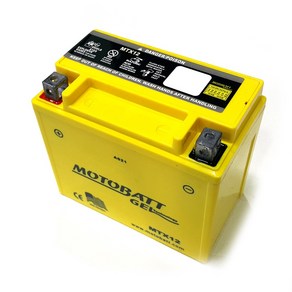 스즈키 버그만400 배터리 MTX12 12V10A-12A/모토뱃젤배터리 노란밧데리, 1개