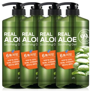 시투와이 알로에 수딩젤 대용량 펌프 수분크림 알로에베라 젤 겔, 4개, 1L