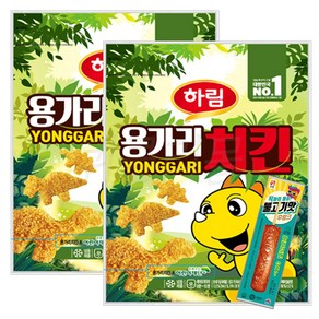 하림 용가리치킨 1kg 2봉+마늘 후랑크 70g, 2개