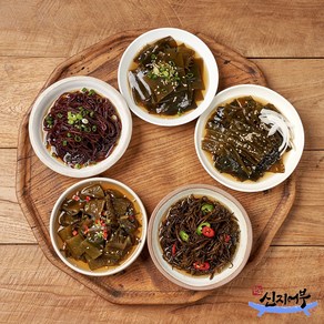 삼겹살용 모듬 쌈 반찬 100% 완도산 해초 장아찌 200g 5종 set (톳+꼬시래기+미역줄기+다시마+쇠미역)/생톳 밥도둑 모둠장아찌 명절선물세트