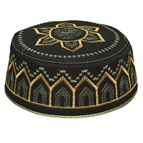 Abaya Paye Hats Fashion Muslim Headwea Tuban Indian Hat Topi Kufi Round Cap B [B00048350]