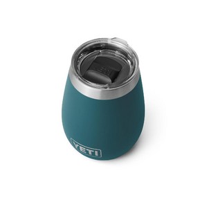 예티 램블러 텀블러 YETI Ramble 10oz 와인 텀블러 진공 절연 MagSlide, 용설란 청록색, 1개