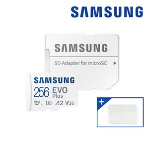 삼성전자 마이크로SD카드 EVO PLUS MB-MC256 KR + SD카드 케이스, 256GB+SD카드 케이스, 1개