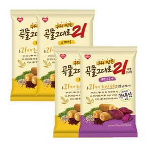 곡물그대로21 크리스피롤 4봉 세트(오리지널 3팩+자색고구마1팩), 150g, 4개