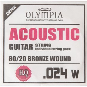 Olympia - HQ 80/20 Bonze Acoustic Single / 어쿠스틱 낱줄 (HQ 012게이지), 2번줄016, 2번줄016, 2번줄016