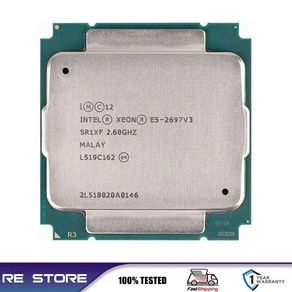 인텔 제온 E5 2697V3 2697 V3 14 코어 2.60GHz LGA 2011-3 CPU 프로세서, 한개옵션1