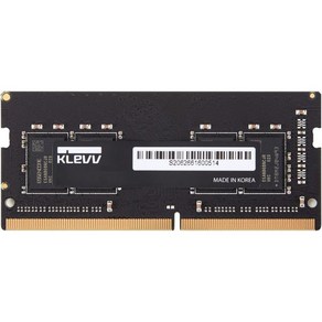 KLEVV DDR5 16GB 1x16GB 5600MHz CL46 ADIE 1.1V SODIMM 노트북 램메모리 SK하이닉스칩 KD5AGSA8056G460A, 8GB (1 x 8GB)_3200MHz  DDR4, 1개