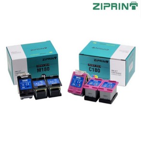 지프린트 ZIPRINT 삼성 호환잉크 INK-M180 SL-J1660 SL-J1770FW SL-J1663 SL-J1665, 1개, M180/C180헤드(직접사용X)