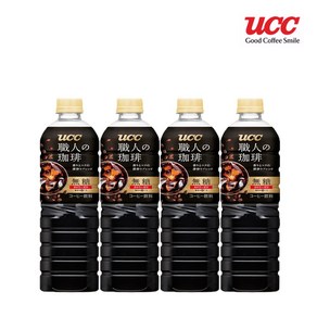 UCC유씨씨쇼쿠닝블랙액상커피 PET 900ml x 4개