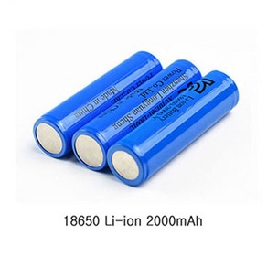 18650배터리 2000mAh 보호회로 건전지 충전지 리튬이온 배터리 kc인증