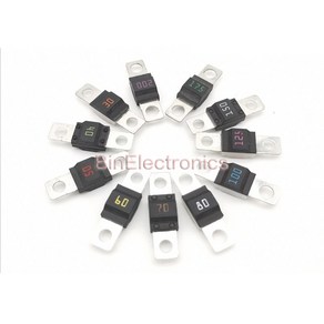 Littelfuse 볼트 다운 자동차 퓨즈 MIDI/498 자동 퓨즈 30A 40A 50A 60A 70A 80A 100A 125A 150A 200A 정격 32V 플랫 타입 퓨즈, MIDI Seies Fuse 498, 1개