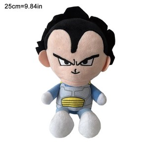 일본 애니메이션 드래곤 볼 봉제 손오공 베지터 만화 캐릭터 인형, A.25cm, 1개, 3.Vegeta