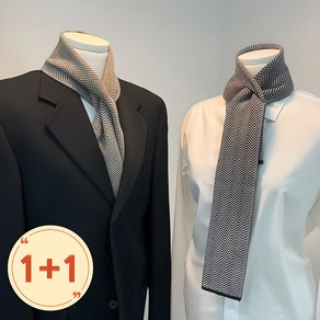 모어댓 1+1 심플한 남녀공용 숏 목도리 머플러
