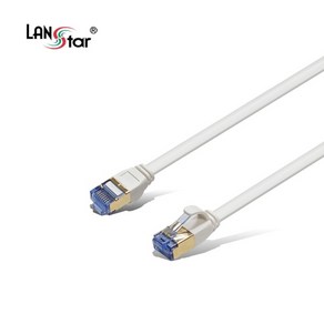 [LANStar] CAT.6A FTP 랜케이블 플랫형 LS-F7FTP-2M [다이렉트/연선] [화이트/2m]