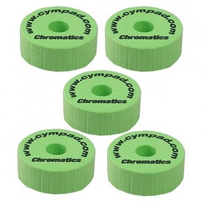 CymPad Chomatics 심벌펠트 5개세트 초록 Ø40/15mm 원산지 스위스 CS15/5-G