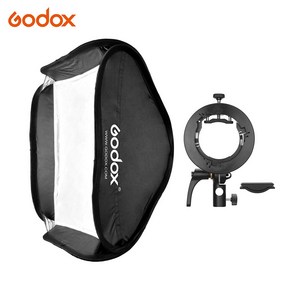 Godox Shenniu SGUV8080 메시없이 패킷을 수신하는 휴대용 플래시 브래킷 보웬 총검 80 개 * 80cm 정사각형 박스 소프트 S2, 1개, 우리