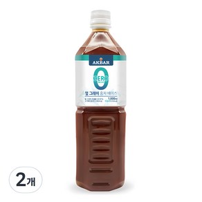 아크바 제로슈거 얼그레이 홍차 베이스, 1L, 2개