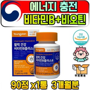 Vitamin 비 비타민 B 비타민B 나이아신 지구력 강화 알약 사장 마시는 식물성 혼합 추석 좋은 거래처 선물세트 효과좋은 등산 면역력 생 코스트코 기력 추천 집인사 선물, 90정, 1개