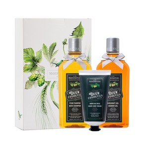 마뉴팍투라 맥주 샴푸 300ml + 샤워젤 300ml + 핸드크림 75ml