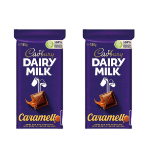 캐드버리 데어리 밀크 카라멜로 초콜릿 블럭 Cadbuy Daiy Milk Caamel Chocolate Caamello Block, 180g, 2개