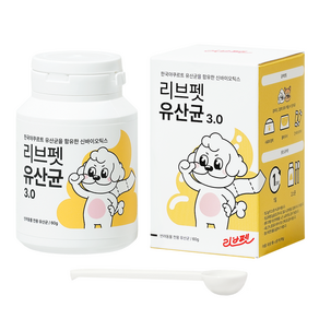 리브펫 반려동물 영양제 2 0, 30회분, 장건강/유산균, 1개