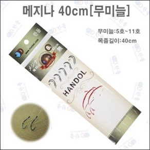 한돌 메지나 묶음바늘[무미늘]40cm, 1개