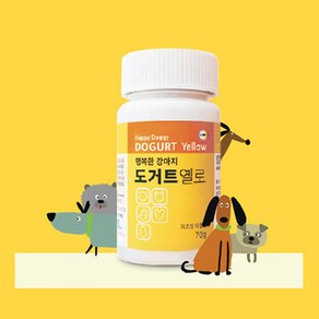 행복한강아지 도거트 옐로 영양제, 장건강/유산균, 70g, 1개