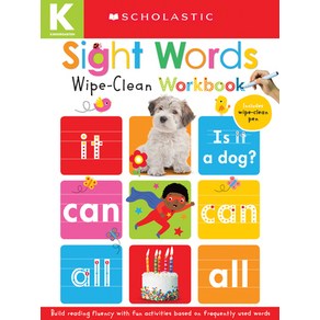 (영문도서) Sight Words: Scholastic Early Learners (Wipe-Clean Workbook) Board Books