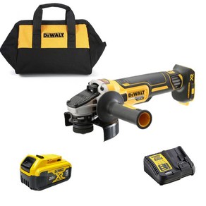 디월트 충전그라인더 DCG405P2 20V 5.0AH배터리세트 충전기 브러쉬리스, 1개