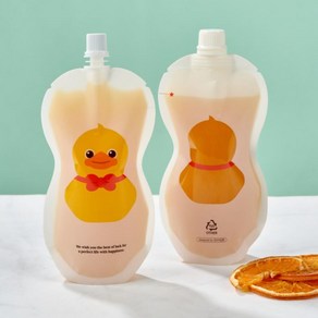 띵파우치 지퍼 투명 스파우트파우치 일회용 음료 주스팩 50매 150ml 200ml 300ml, 50개