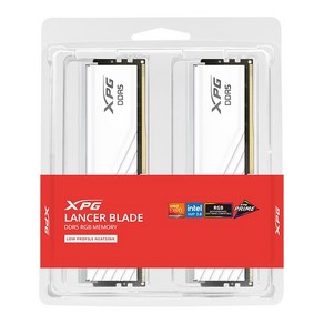 [ADATA] XPG DDR5 PC5-48000 CL30 LANCER BLADE RGB 화이트 [32GB (16GB*2)] (6000)