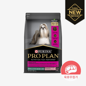 프로플랜 강아지 스몰앤토이 기능성 사료, 피부/피모+장건강, 2.5kg, 1개