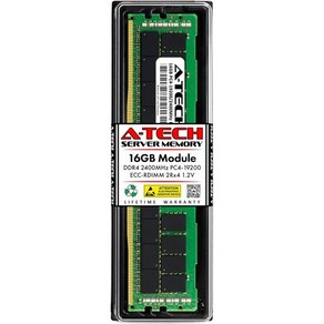 A-Tech 128GB 키트 (2x64GB) DDR4 3200MHz PC4-25600 ECC RDIMM 2Rx4 1.2V 듀얼 랭크 ECC 등록 DIMM 288핀 서버 & 워크스테