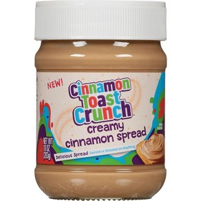 시나몬 토스트 크런치 크리미 스프래드 잼 283g Cinnamon Toast Cunch Ceamy Cinnamon Spead 10oz, 1개