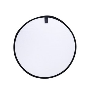 Coms 휴대용 반사판 2colo (Silve/White) 원형 80X80 IF031, 1개