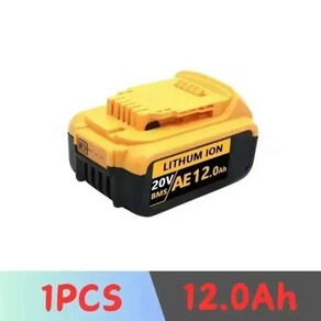 디월트 18V DCB184 용 리튬 배터리 DCB200 DCB182 DCB180 DCB181 DCB182 DCB201 DCB206 12000mAh 20V