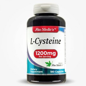 FITO MEDIC'S Lab - L-cysteine 1200 mg pe Seving Fee Fom Amino Acid - Keatin Suppot fo Skin Ha, 1개, 180정