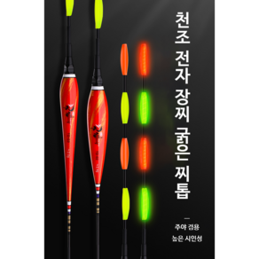 TD 중통 외통 전자찌 낚시 채비 65cm-50cm 장찌 전자찌 굵은 찌톱 장대 야광 민물, TD-03 2.0g, 1개