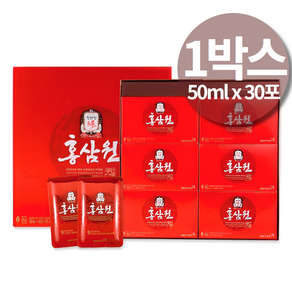 홍삼파우치 홍삼포 홍삼원 홍삼농축액 홍상 홈삼 선물용 홍삼 액기스 50ml 30포, 1개