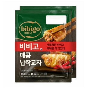 (냉동)[비비고]매콤납작교자, 2개, 315g