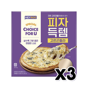 피자득템 고르곤졸라 냉동식품 148g x 3개